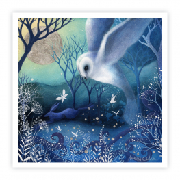 Set of 4  'Silver Light' Amanda Clark cards